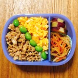 ★今週のお弁当★子ども喜ぶ鶏そぼろ弁当